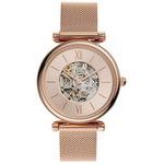 montre squelette femme fossil carlie